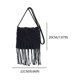 thumbnail image 2 of Bolso Bandolera Bohemio Tejido A Mano para Mujer Color Sólido, 2 of 9