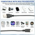 thumbnail image 4 of USB Male to Micro USB Male Power Cable with Switch Black 1, 4 of 6