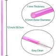 thumbnail image 2 of Dakoufish 12 Inch 10 Color Replacement Reusable Drinking Straw for 40 oz 30 oz 24 oz Tumbler,Dishwasher Safe Plastic Straws Set of 10 with Cleaning Brush, 2 of 6