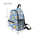 thumbnail image 3 of FORMRS School Backpack with Front Zippered Pocket 12" Student Travel Daypack, Playful Fried Eggs, 3 of 6
