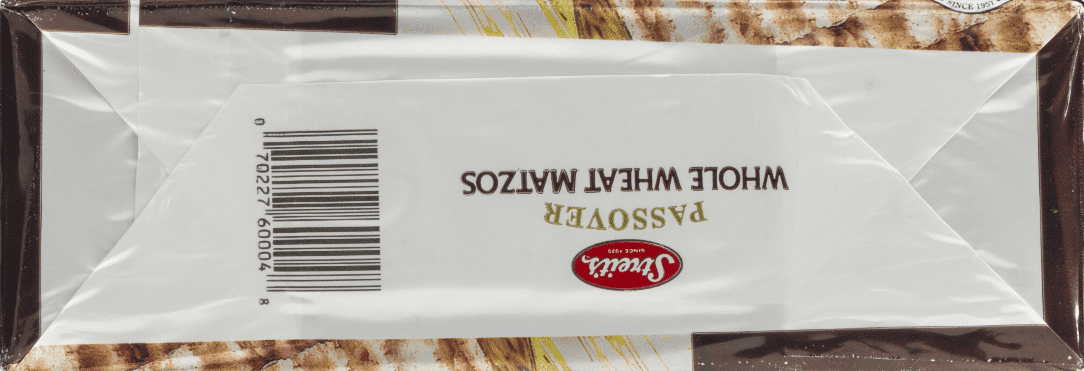 Streit's Matzo, whole wheat , Passover