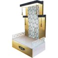 thumbnail image 3 of Pooja Mandir / Designer Wooden Temple With LED Lights / Mandir For Home & Office / Temple For Home / Modern Style Pooja Chowki For God Idols, 3 of 5