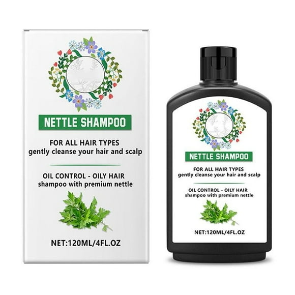 Nettle Shampoo for Oily Hair - 100%Organic Nettle Extract Hair Shampoo- W8Q9