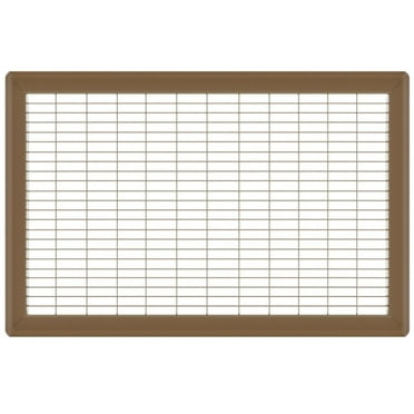 12in x 24in Imperial Brown Heavy Gauge Steel Floor Grille - Heating and Cooling Air Vent