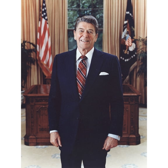 Official Portrait Photograph President Ronald Reagan USA Extra Large Art Print Wall Mural Poster Premium XL