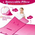 thumbnail image 3 of Pink Gradient Leopard Print Toddler Nap Mats for Kids Preschool,Sleeping Mat Bag or Kids,Toddler Sleeping Bag,Toddler Nap Mat or Daycare, 3 of 6