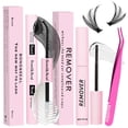 thumbnail image 1 of Kit de unión y sellado de pestañas, 3 piezas de extensión de pestañas DIY con pegamento impermeable para pestañas, 72 horas de sujeción y sellado, removedor de pestañas, pinzas para extensiones de pes, 1 of 5