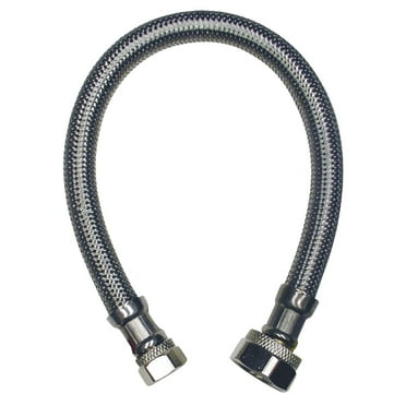 B&K 3/8 In. FL x 1/2 In. FIP X 12 In. L Stainless Steel Faucet Connector 496-801 Pack of 25