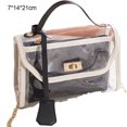 thumbnail image 2 of Bolso bandolera transparente, bolso bandolera 2 en 1, color negro, 2 of 5