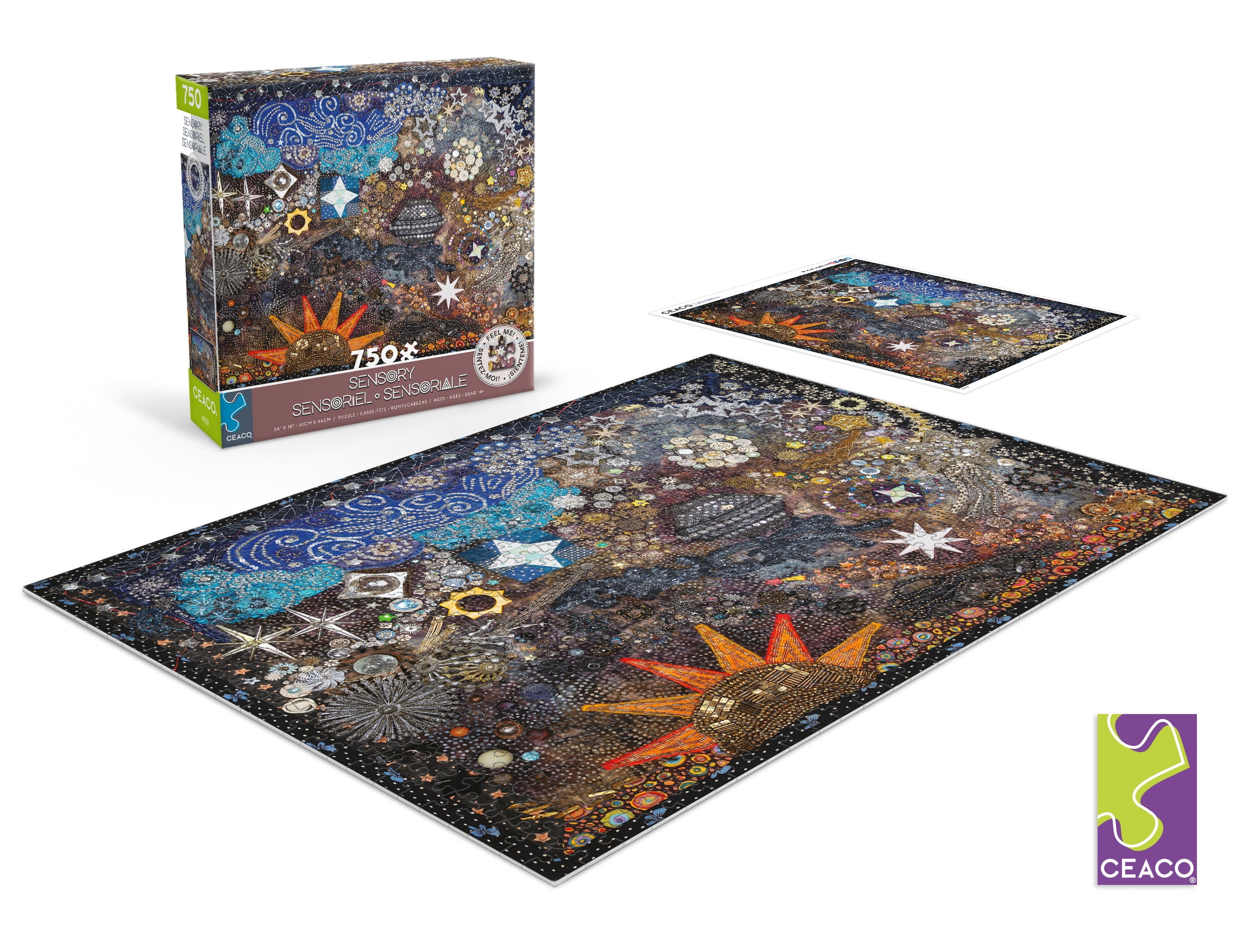 Ceaco 750 Piece Plenty of Stars Sensory Interlocking Jigsaw Puzzle