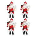 thumbnail image 2 of EUDIDV Xmas Decor Items 4pc 2024 Christmas Ornament Santa Wearing A Face Mask Decorate Christmas tree Holiday Hanging Decor, 2 of 7