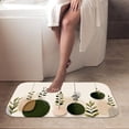 thumbnail image 4 of 1pc Hanging Botanical Shapes Absorbent Non-Slip Bathroom Thickened Flannel Rug Decor,Soft,Quick Drying,Suitable For Indoor/outdoor Use,Bathrooms,Bedrooms,Kitchens,Terrace,Laundry Rooms,16"x24", 4 of 9