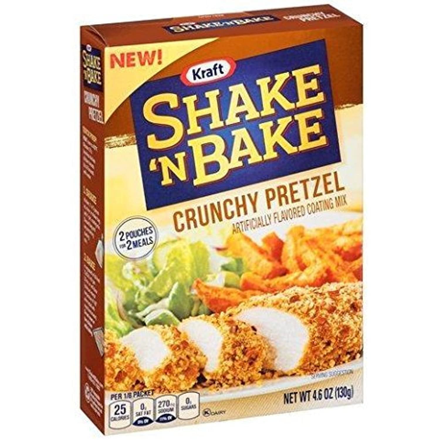 Shake N Bake Seasoned Coating Mix Crunchy Pretzel (2 Pack) 4.6 Oz