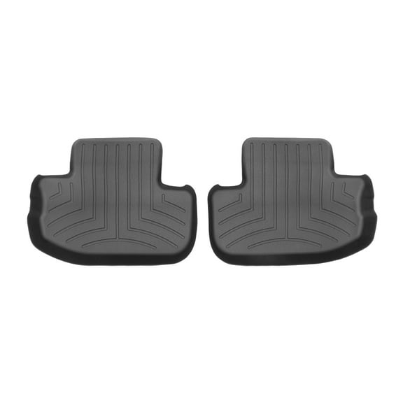 WeatherTech Custom Fit FloorLiners compatible with 2011-2015 Chevrolet Camaro - 2nd Row (2-Piece Liner), Black