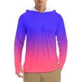 thumbnail image 1 of Handshe Chandails de Protection Solaire à Manches Longues avec Capuchon pour Hommes, Légers et Respirants, UPF 50+ Imprimés, Chandails de Protection Solaire pour Hommes, Randonnée en Plein Air Camping Maillot Dermoprotecteur, Grande Taille, 1 of 4