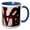 Blue/White, variant on 3drose, Love Square Sculpture in Philadelphia, 11oz Magic Transforming Mug