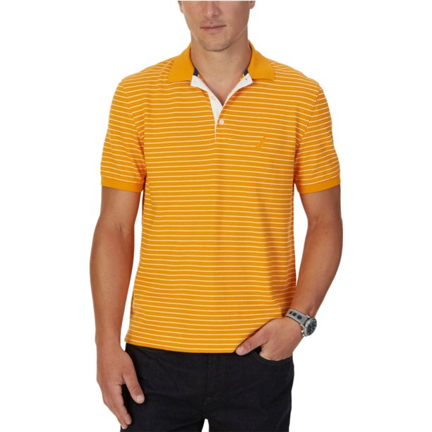 Polo de Rugby Nautica para hombre naranja extragrande