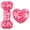 Multicolor, variant on Vibrant Life Valentine's Day TPR Bone and Heart Chew Dog Toys, Red, 2 Count