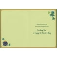 thumbnail image 2 of Designer Greetings May Good Luck and Good Fortune Be Yours: Wreath of Irish Symbols St. Patrick's Day Card for Friend, 2 of 2