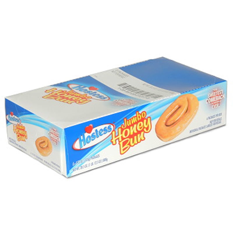 Product Of Hostess, Jumbo Honey Bun, Count 6 (4.75 oz) - Cakes & Muffins / Grab Varieties & Flavors