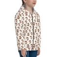 thumbnail image 5 of Picia Mushroom for Boys Fashion Full-zip Hoodies & Sweatshirts with Kangaroo Pocket,Zip-up Hooded Sweatshirt for Kid, Moisture Wicking & Breathable-Small, 5 of 6