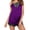 Purple, variant on VLOOCKLW Womens Pajama Sets 2 Piece Cute Pj Set Lace V Neck Tank Top and Shorts Sleepwear Soft Night Gowns for Adult Women