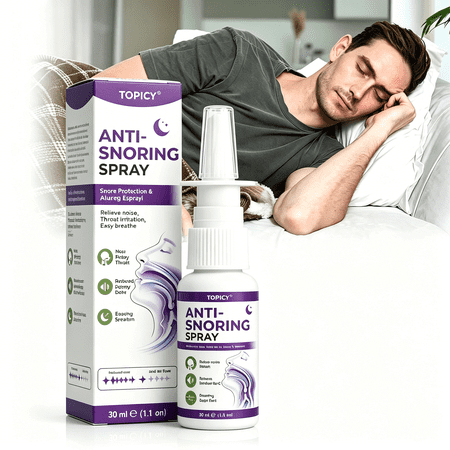 Anti Snoring Spray,Anti Snoring Devices, Gentle Non-Irritating Throat Relief for Restful Night Sleep and Travel Natural Blend 30ml