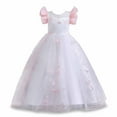 thumbnail image 2 of Vestido de princesa Herrnalise para niñas pequeñas de mediana edad, sin mangas, bordado, de malla, de gasa, de princesa, 2 of 8
