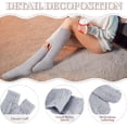 thumbnail image 3 of Fuzzy Socks for Women 4 Pairs Knee Fuzzy Socks Soft Warm High Socks Plush Winter Long Socks, 3 of 6