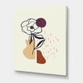 thumbnail image 3 of Minimalist Shapes With Ancient Flower I 24 in x 32 in Painting Canvas Art Print, by Designart, 3 of 4