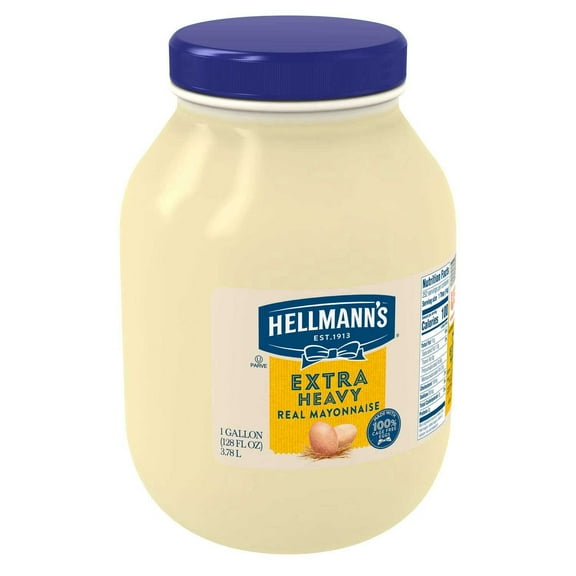 Mayonnaise Hellmans Extra Heavy Plastic, 1 Gallon -- 4 per case.