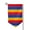 Sharp Corner, variant on Garden Flag Armenian Flag Double Sided Small Yard Holiday Garden Flag for Outside Decor 12.5x18 Inch Square