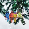 thumbnail image 5 of Stained Glass Window Hanging - Birds on a Branch Stain Glass Suncatcher, Double Side Glass Panel Window Hangings Decor, 5 of 5