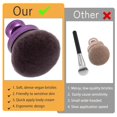 thumbnail image 3 of Extra Large Body Makup Brush for Self Tanner with Drawstring Bag, 3.2 Inch Blend and Blur Body Sunscreen Applicator for Face, Legs, Body, Cream and Foundation (Purple), 3 of 7