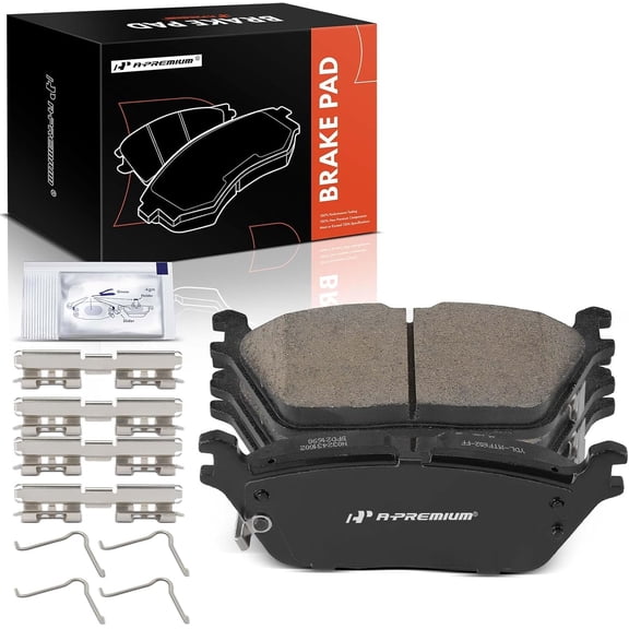 A-Premium Rear Ceramic Brake Pads Set Compatible with Ram Models - 1500 2019 2020 2021 2022 2023, 4-Pack