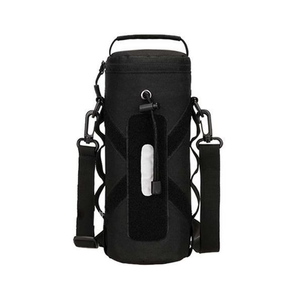 Wosthever Bolsa de agua de 1000ml para montañismo, soporte para hervidor de agua, paquete para deportes al aire libre, subpaquete de doble Escalada Negro