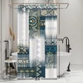 thumbnail image 2 of Yellow Shower Curtain for Bathroom Abstract Yellow Gray Watercolor Shower Curtain Set with Hooks Contemporary Oil Panting Fabric Waterproof Shower Curtains 72x72inches, 2 of 6
