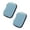 Blue*2, variant on 2 Pcs Earphone Case, Mini-Portable Hard Shell Earbuds Case, Portable EVA Carrying Case, Travel Storage Bag for Earphones Earplugs USB Cable, Charger, Earphones, Memory Cards 3x3x1"