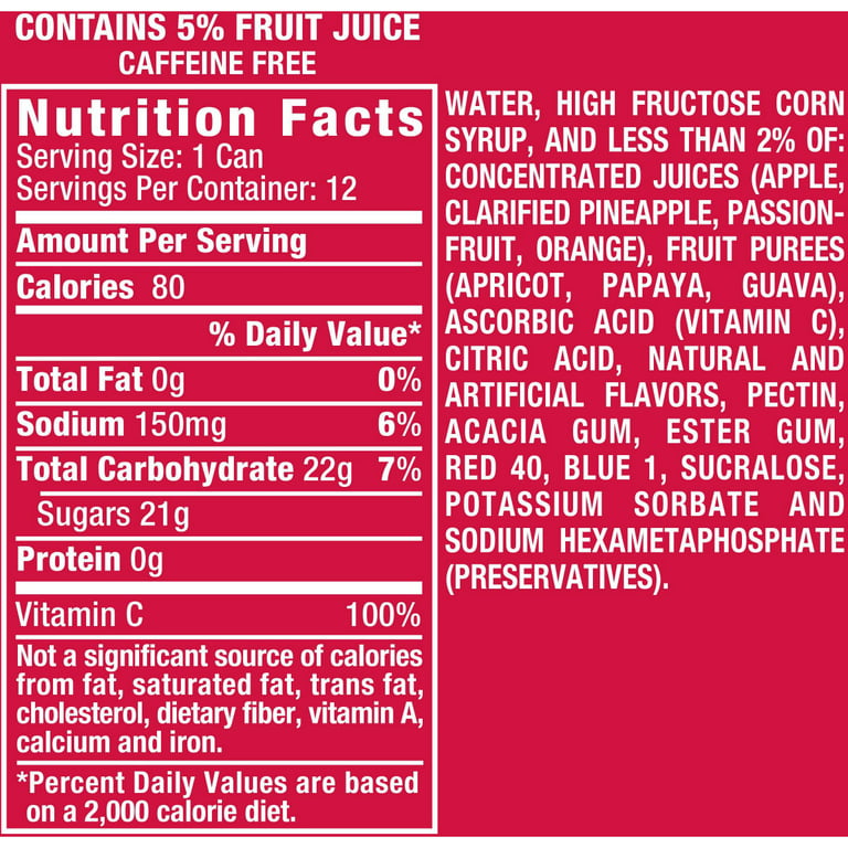 Hawaiian Punch® Fruit Juicy Red Juice Drink, 12 cans / 12 fl oz - Harris  Teeter