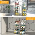 thumbnail image 7 of 2 Sets of 3-Tier Multi-Purpose Bathroom Under Sink Organizers and Storage, Stackable Kitchen Pantry Organization, Vanity Cosmetic Beauty Organizer, Pull Out Medicine Cabinet Organizer with 12 Movable, 7 of 7