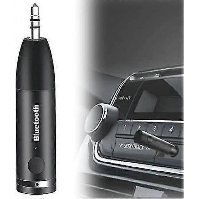 Adaptador auxiliar Bluetooth V5.0, receptor jack de 3,5 mm, kit manos libres para coche