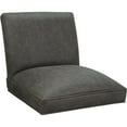 thumbnail image 4 of Swivel Metal Extra Tall Stool Sommerville 34" Seat - Elk Charcoal Fabric - Black, 4 of 4