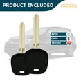 thumbnail image 5 of AKS KEYS New Replacement Uncut Transponder Key for Toyota - 4D74 "H" TOY44H-PT (2 Pack), 5 of 5