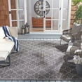 thumbnail image 2 of SAFAVIEH Courtyard Joan Geometric Indoor/Outdoor Area Rug, Black/Grey, 8' x 10', 2 of 6