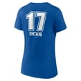 thumbnail image 3 of Women's Shohei Ohtani Royal Los Angeles Dodgers Fastball Player Name & Number V-Neck T-Shirt, 3 of 3