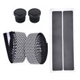 thumbnail image 1 of 1 par de tapones finales para manillar de bicicleta de montaña y carretera, cinta antideslizante de absorción de impactos (blanco), 1 of 10