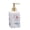 B, variant on Ceramic Dish Soap Dispenser with Matte Gold Pump for Bathroom Kitchen Laundry ,15.2oz/450ml, White