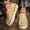 #267-Yellow, variant on Women's Fashion Casual Loafer Shoes – Solid Color Rhinestone Round Toe with Thick Sole Slip-On Design & Shallow Cut for Year-Round Style