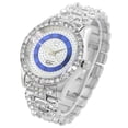 thumbnail image 2 of Men's big heavy ice out silver tone clubbing watch 45mm 14mm thick., 2 of 3