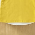 thumbnail image 6 of BRGZLK Toddler Kids Long Sleeve Shirts, Girls Cute Solid Color Peter Pan Collar Playful Blouse Lightweight Soft Round Neck Pullover Top Yellow 12-18 Months, 6 of 6